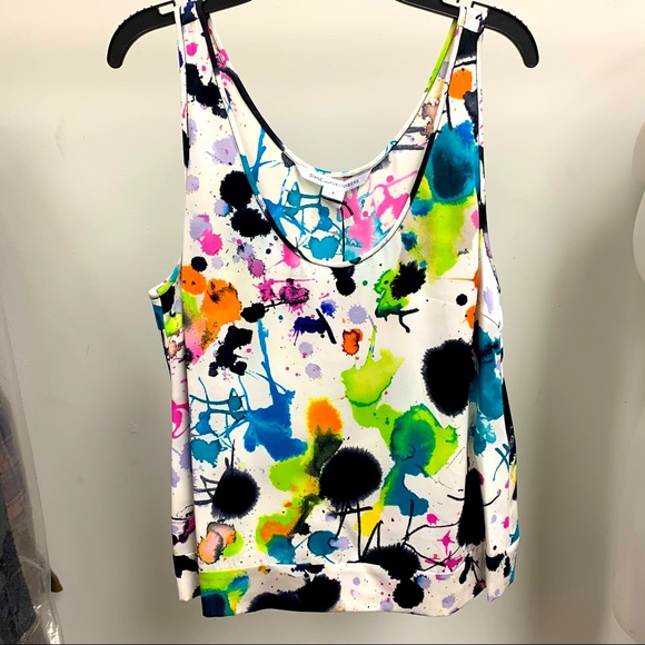 Paint Splatter Blouse Tank - Picture 1 of 3